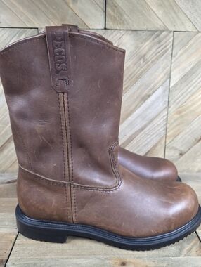 Red Wing 2231 Pecos Boots Mens Safety Steel Toe Leather Boots Size 11 Brown